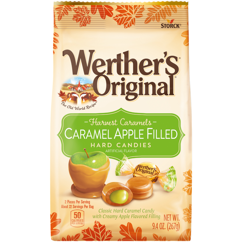 Werther's Original Caramel Apple Filled Hard Candies Share Bag (Fall Limited Edition) - 9.4oz (267g)