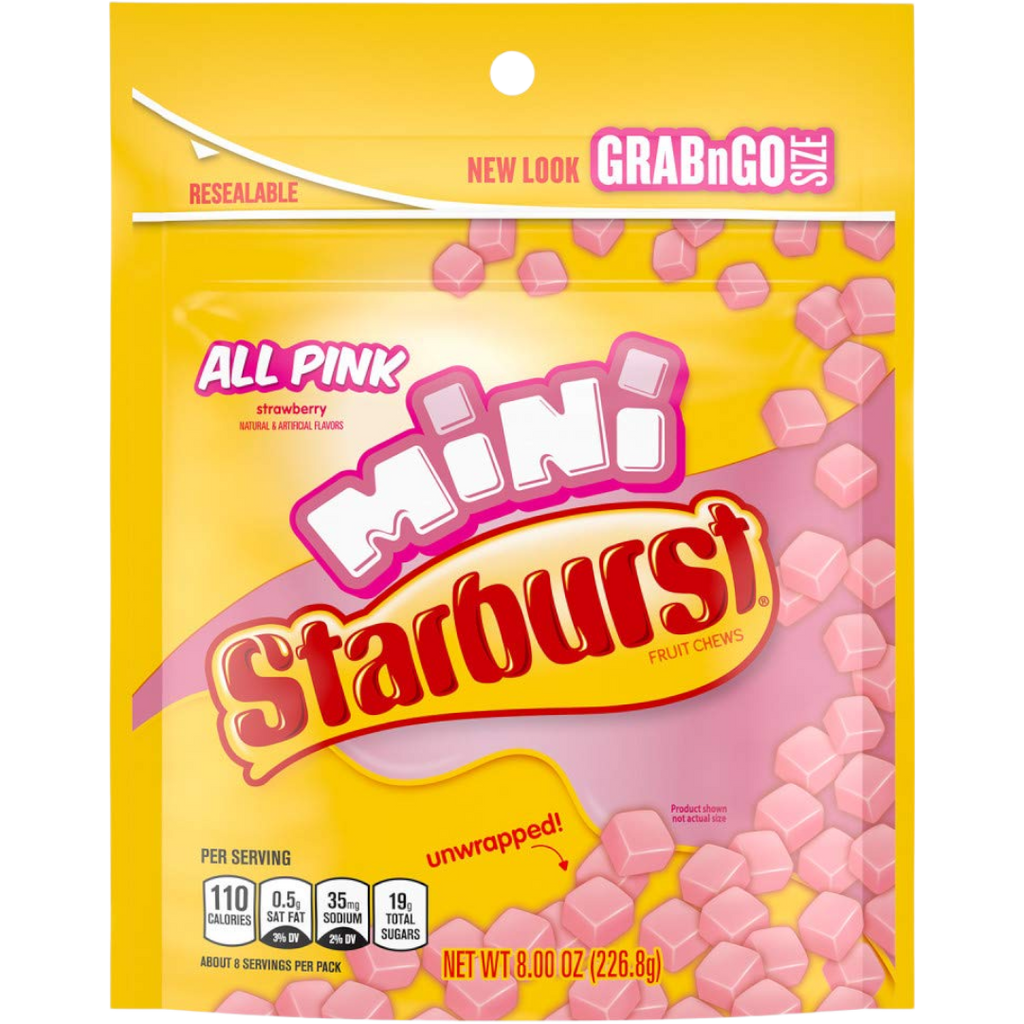 Starburst Minis All Pink Grab & Go Share Bag - 8oz (226.8g)