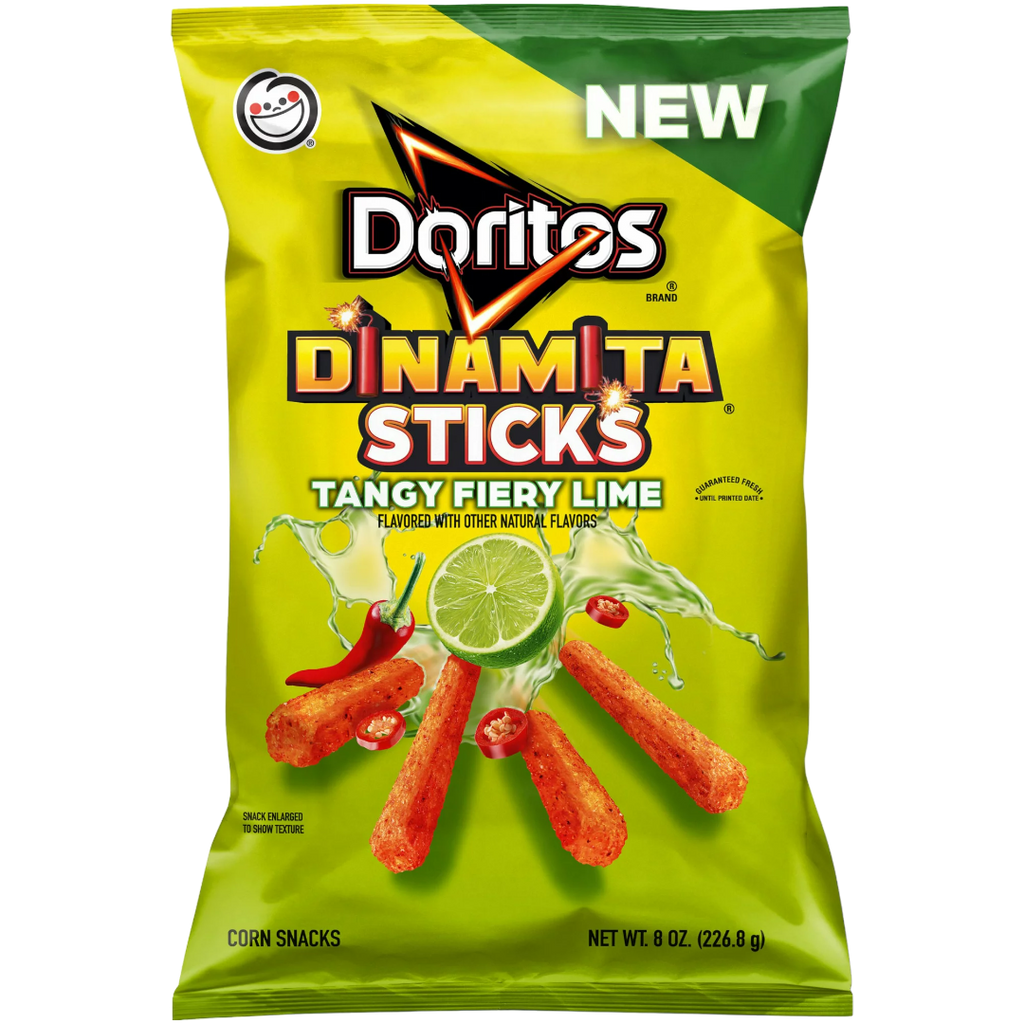 Doritos Dinamita Sticks Tangy Fiery Lime Flavour - 8oz (226.8g)