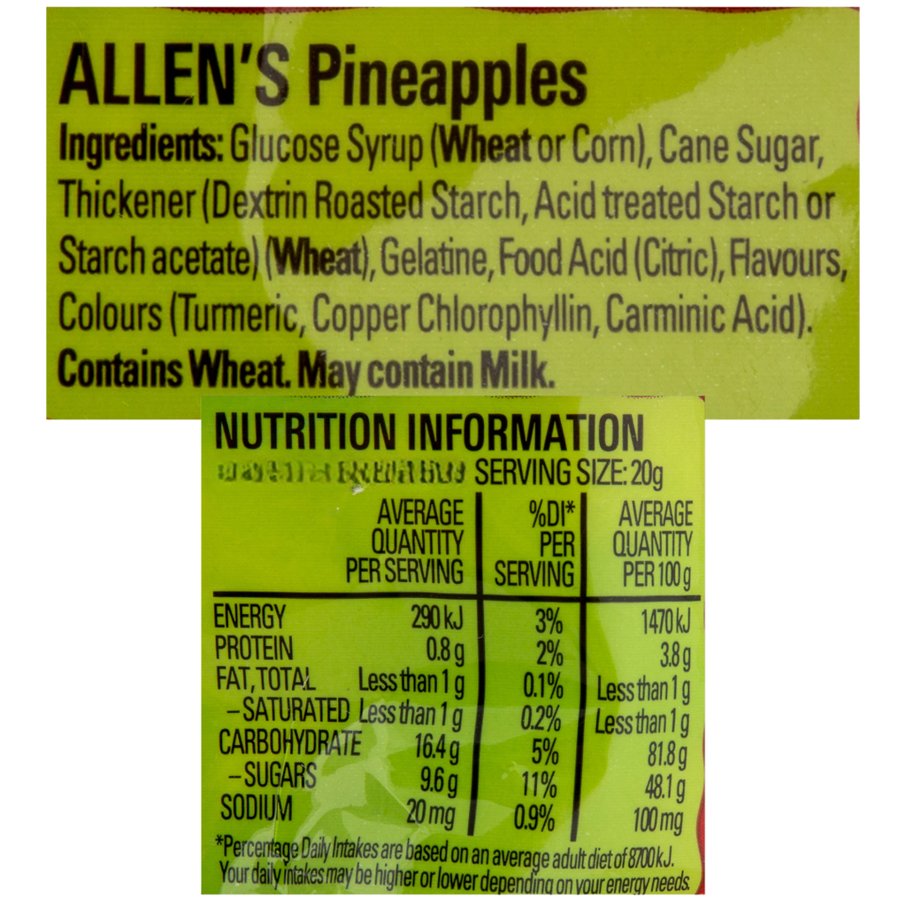 Allen's Pineapples (Australia) - 6oz (170g)