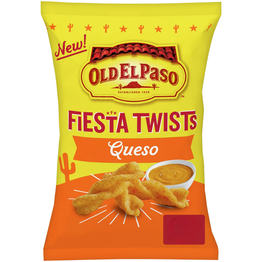 Old El Paso Fiesta Twists Queso Flavour - 2oz (56g)