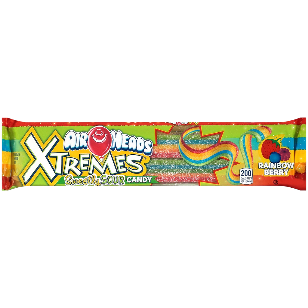 Airheads Xtremes Sour Rainbow Berry Sour Belts - 2oz (57g)