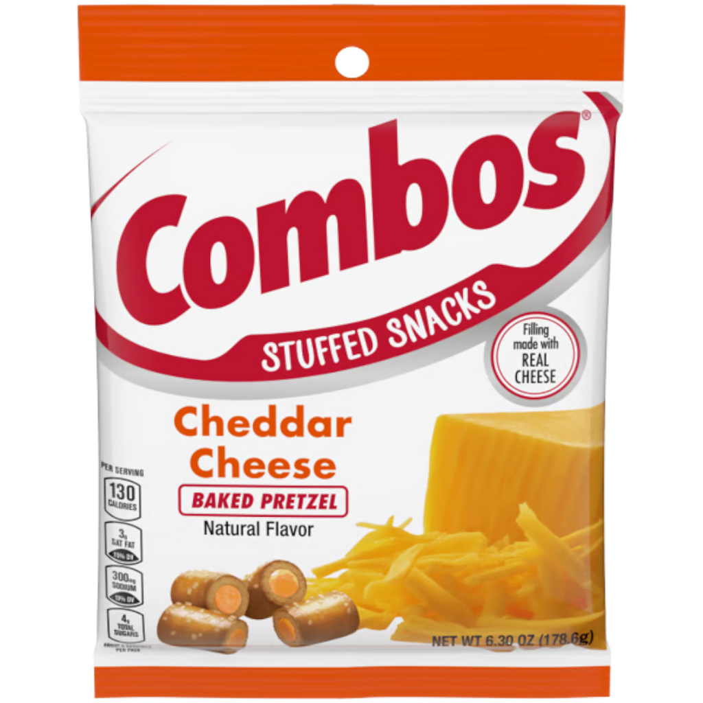 Combos Cheddar Cheese Stuffed Baked Pretzel Bites - 6.3oz (178.6g)