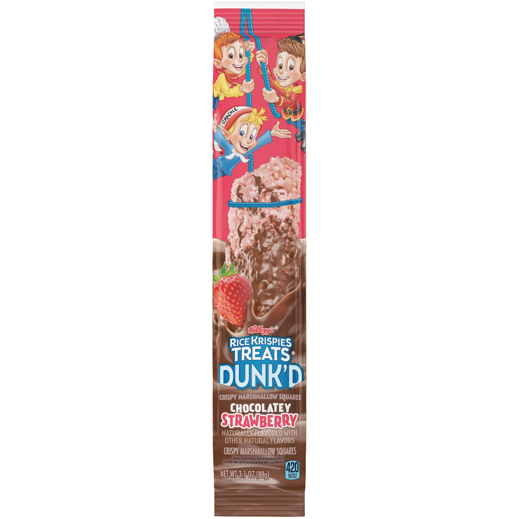 Kellogg’s Rice Krispies Treats DUNK'D Big Bar Chocolatey Strawberry - 3.1oz (88g)