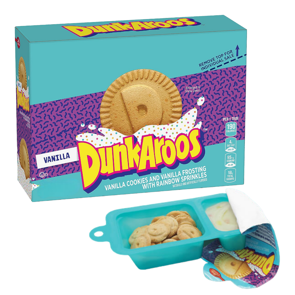 Dunkaroos Vanilla Cookies & Rainbow Sprinkle Vanilla Frosting - 1oz (28g) BB: 22/03/24