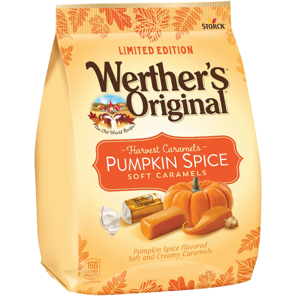 Werther's Original Harvest Soft Caramels Pumpkin Spice Flavour Share Bag (Fall Limited Edition) - 8.57oz (243g)