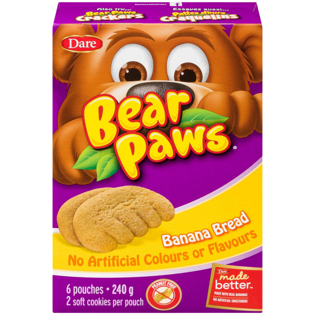 Bear Paws Banana Bread Flavour Cookies (Canada) - 8.47oz (240g)