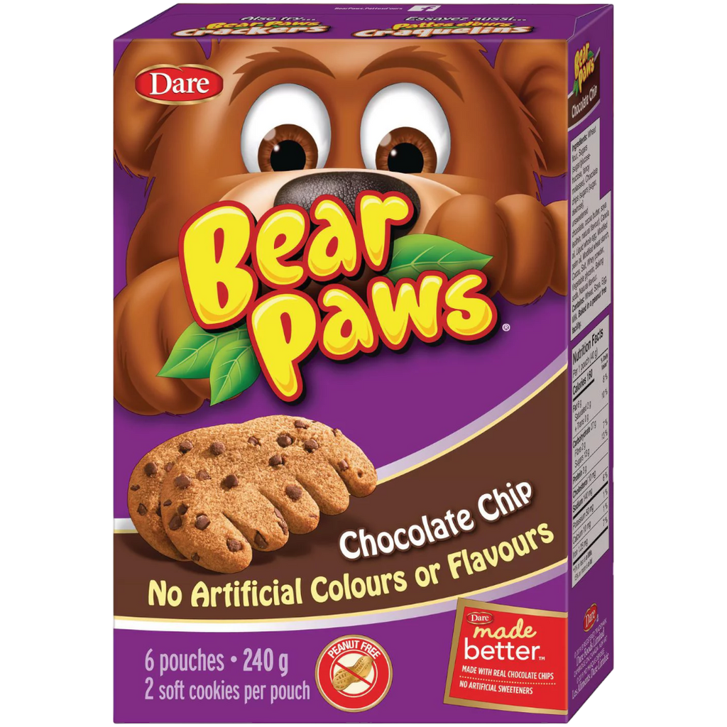 Bear Paws Cookie Chip Flavour Cookies (Canada) - 8.47oz (240g)