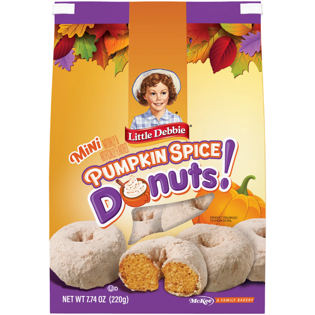 Little Debbie Pumpkin Spice Mini Donuts (Fall Limited Edition) - 7.74oz (220g) (BB 30 SEP 23)