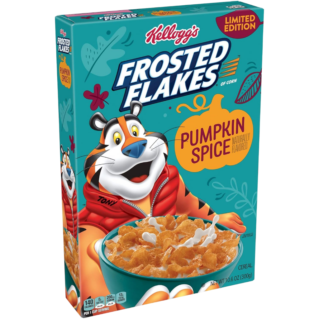 Kellogg's Frosted Flakes Pumpkin Spice (Fall Limited Edition) - 10.6oz (300g)