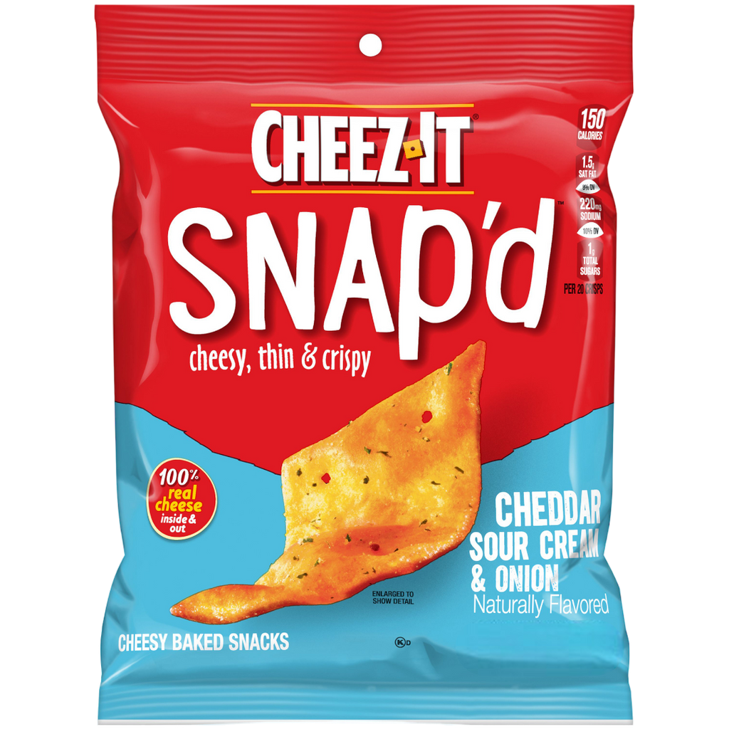 Cheez It Snap'd Cheddar Sour Cream & Onion - 0.75oz (21g)