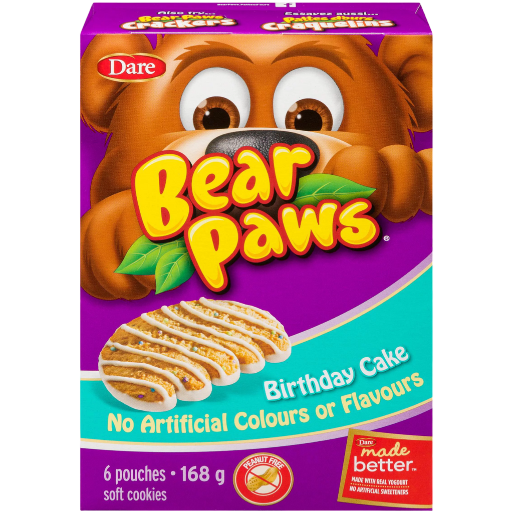 Bear Paws Birthday Cake Flavour Cookies (Canada) - 8.47oz (240g)