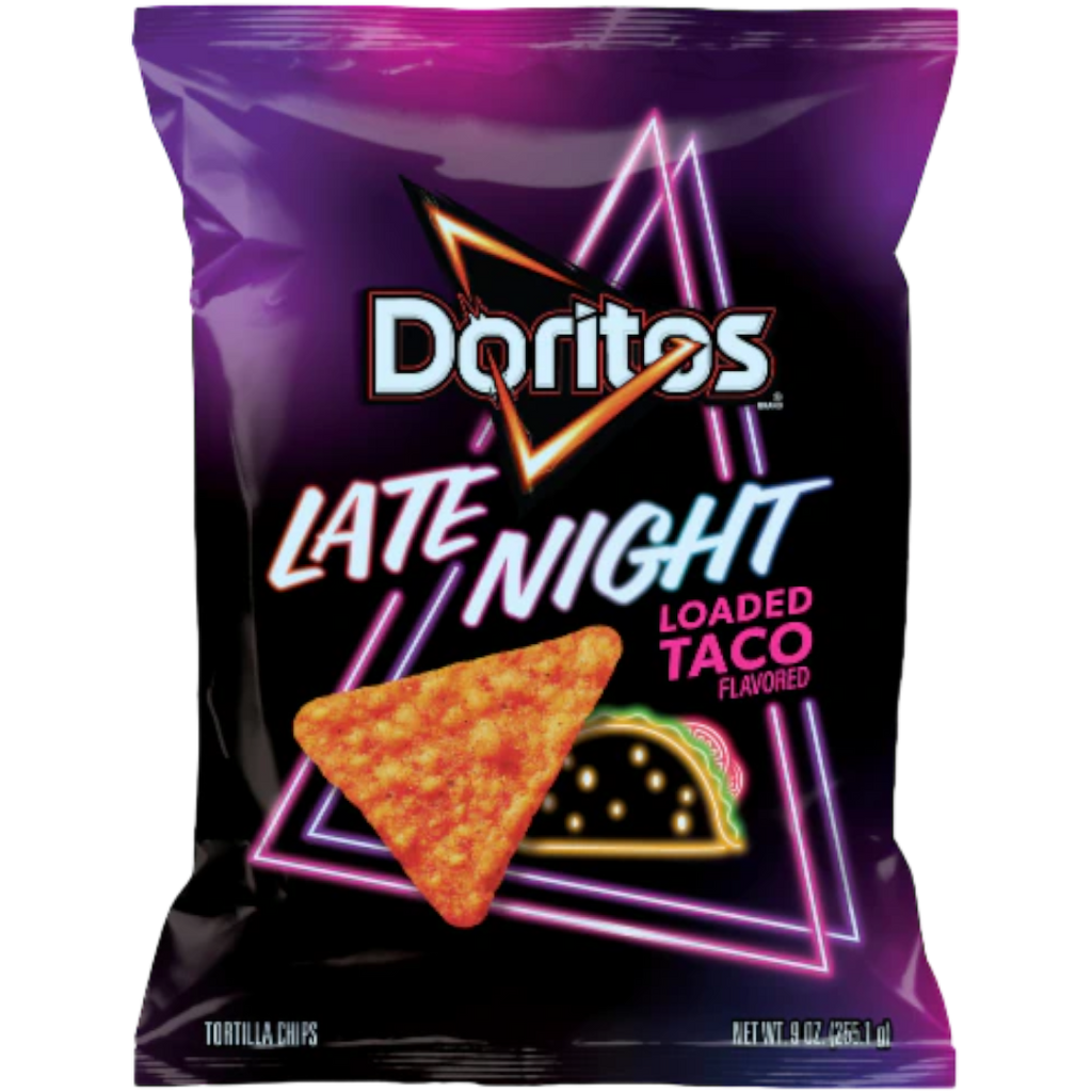 Doritos Late Night Loaded Taco Flavour Party Bag (Limited Edition) - 9oz (255.1g)