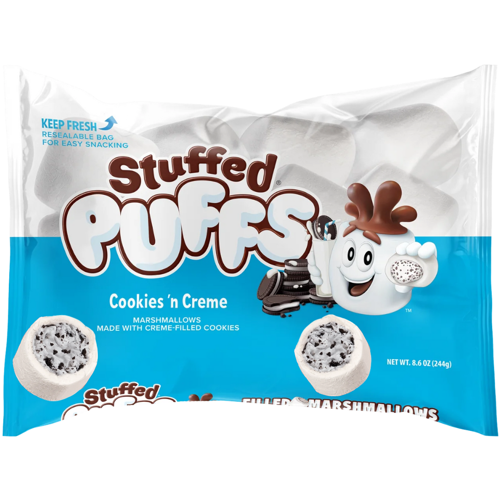 Stuffed Puffs Cookies 'n Creme Filled Marshmallows - 8.6oz (244g)