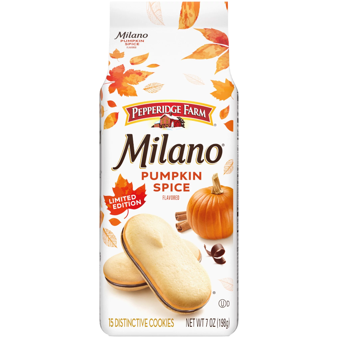 Pepperidge Farm Milano Cookies Pumpkin Spice Flavour (Fall Limited Edition) - 7oz (198g)