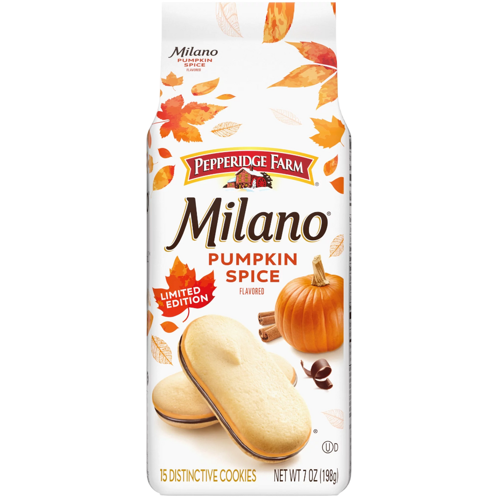 Pepperidge Farm Milano Cookies Pumpkin Spice Flavour (Fall Limited Edition) - 7oz (198g)