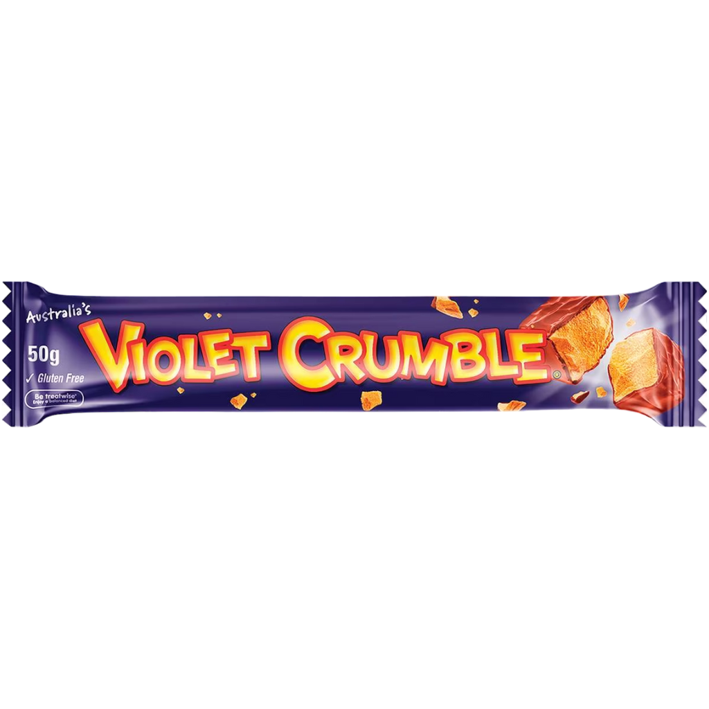 Robern Menz Violet Crumble Chocolate Bar (Australia) - 1.76oz (50g)
