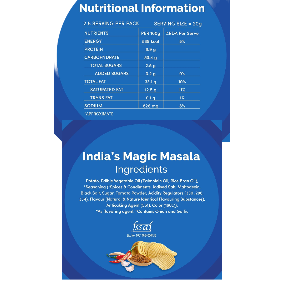 Lay's India's Magic Masala Share Bag (Indian) – 3.17oz (90g)