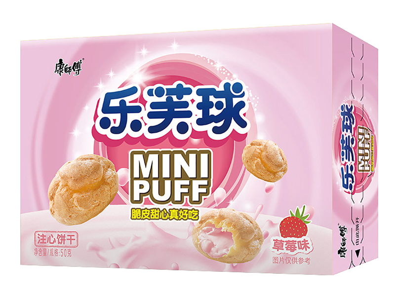 Master Kong Mini Puff Strawberry (China) - 1.76oz (50g)