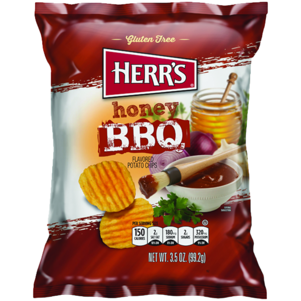 Herr's Honey BBQ Flavoured Chips Share Bag - 3.5oz (99g)