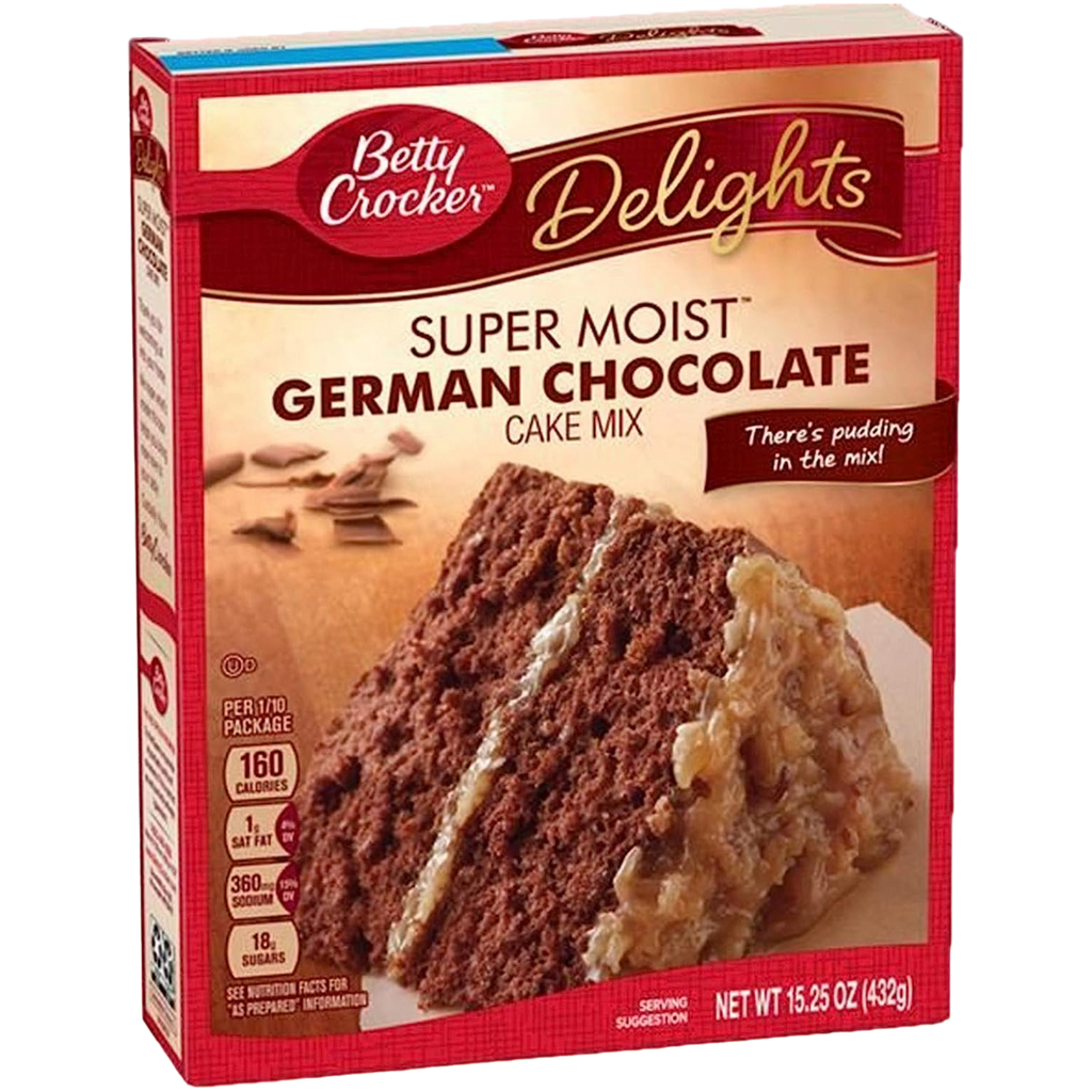 Betty Crocker Super Moist Delights German Chocolate Cake Mix - 15.25oz (432g)