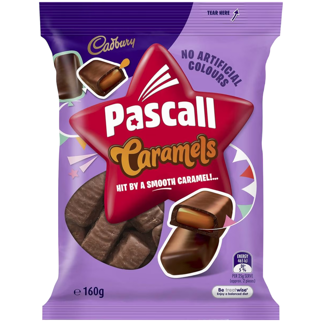 Cadbury Pascall Caramels (Australia) - 5.6oz (160g)