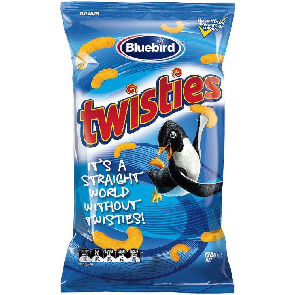 Bluebird Twisties Corn Chips BIG BAG (New Zealand) - 4.23oz (120g)