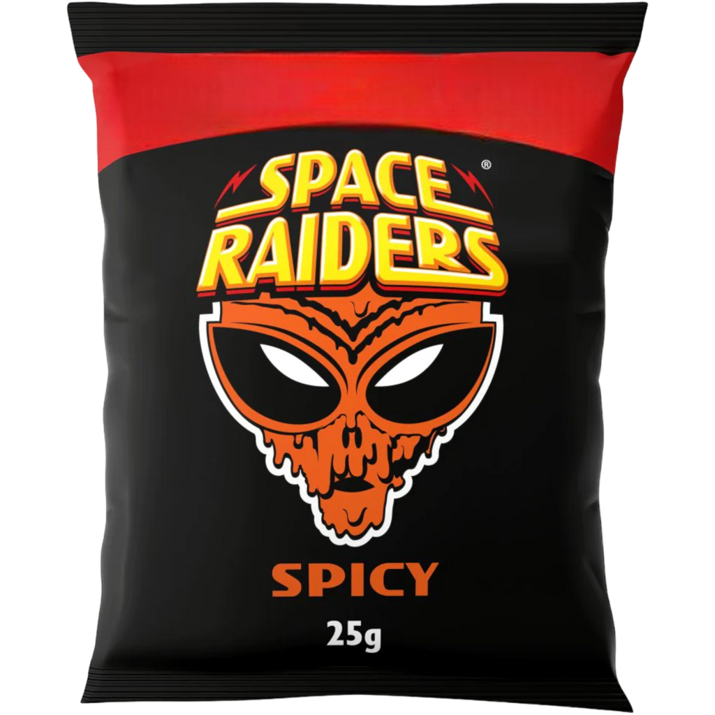 Space Raiders Spicy Flavoured Crisps (British) - 0.9oz (25g)