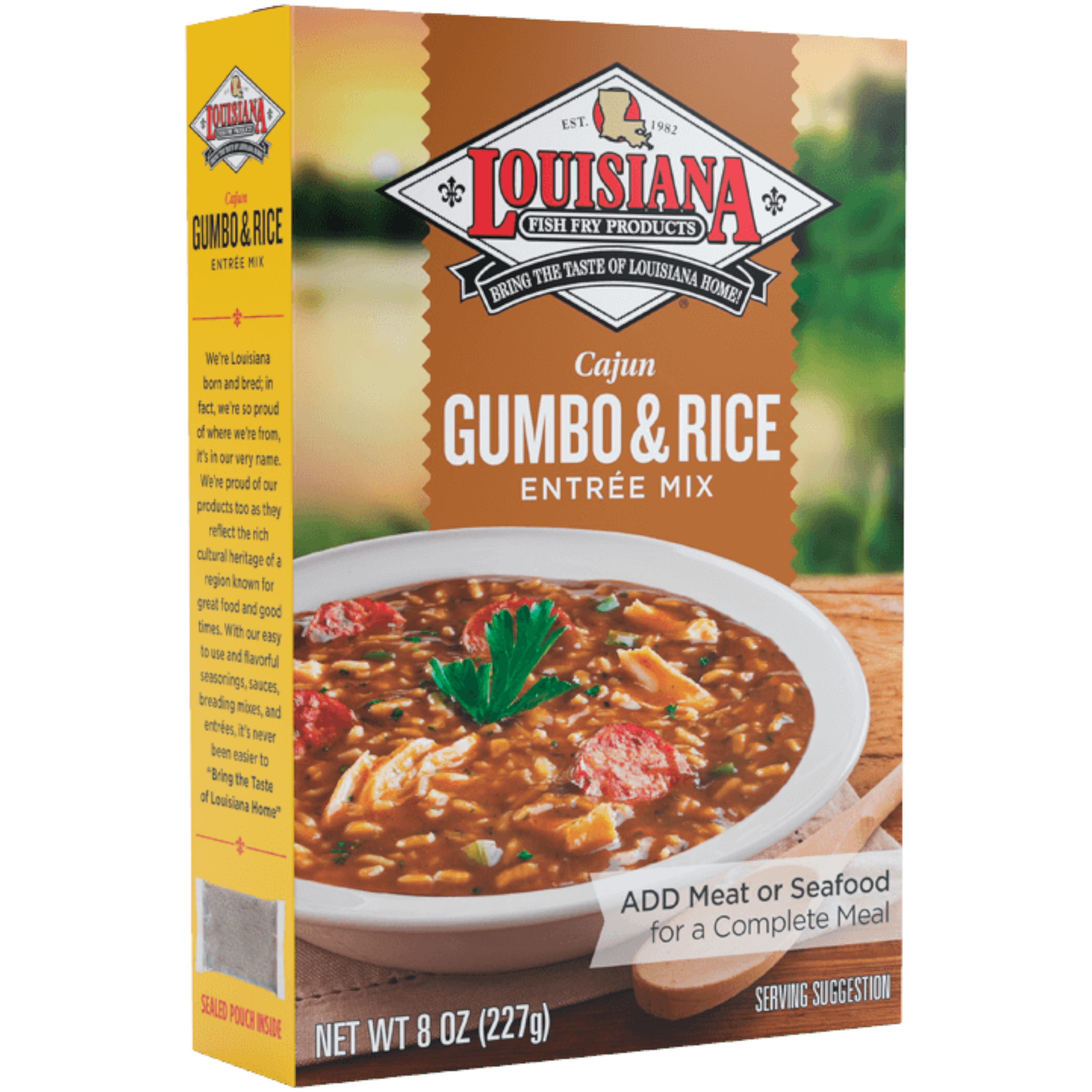 Louisiana Cajun Gumbo & Rice Entrée Mix - 8oz (227g)