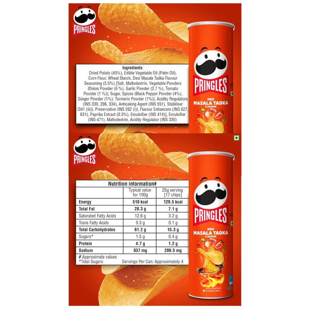 Pringles Desi Masala Tadka (India) - 3.8oz (107g) | Poppin Candy