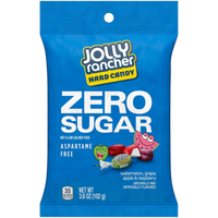 Jolly Rancher Zero Sugar Hard Candy Assorted Fruit Flavours Peg Bag - 3.6oz (102g)