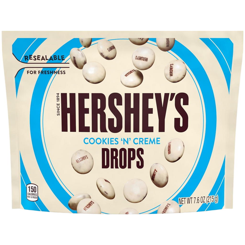 Hershey's Cookies 'N' Creme Drops Pouch - 7.6oz (215g)