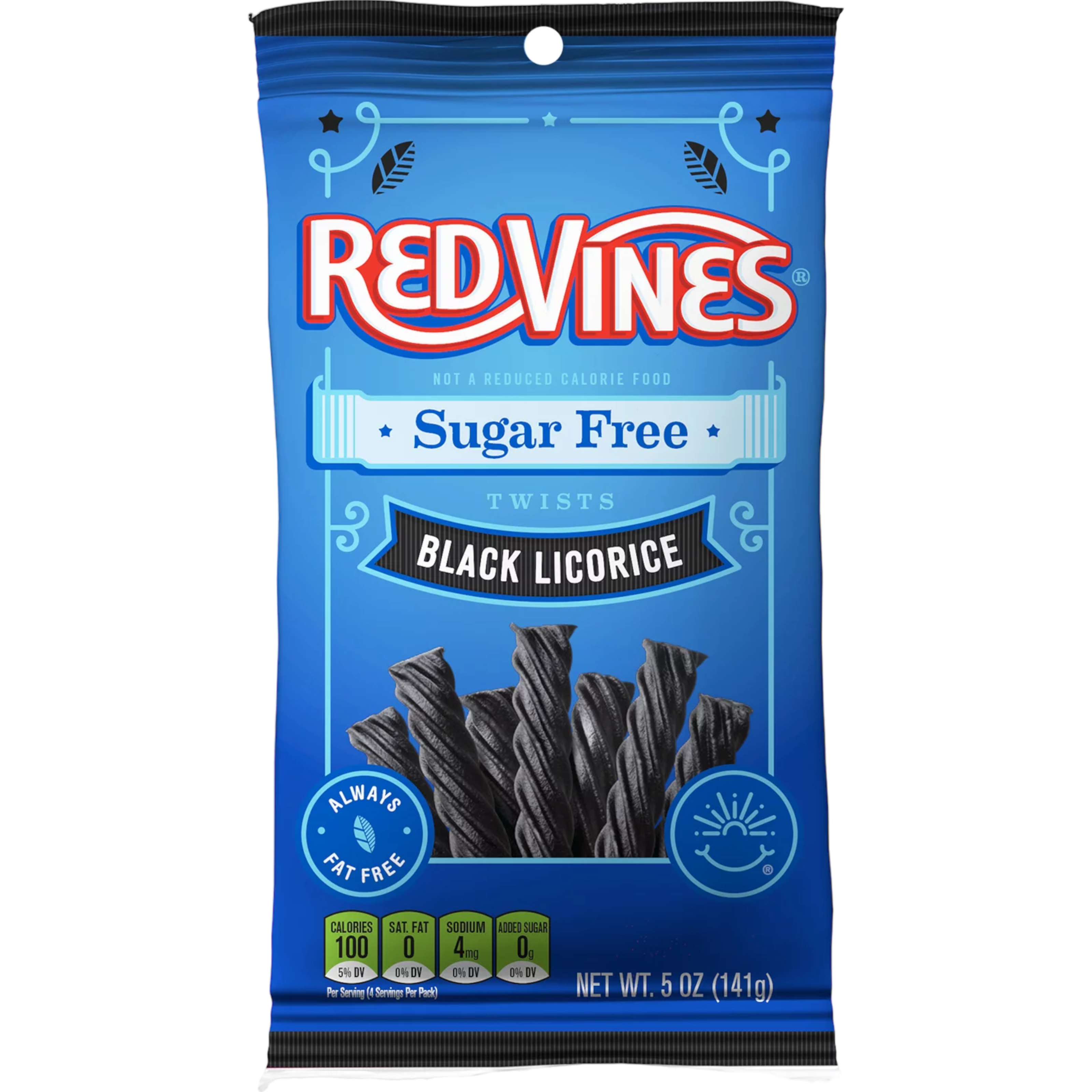 Red Vines Sugar Free Black Licorice Twists - 5oz (141g)