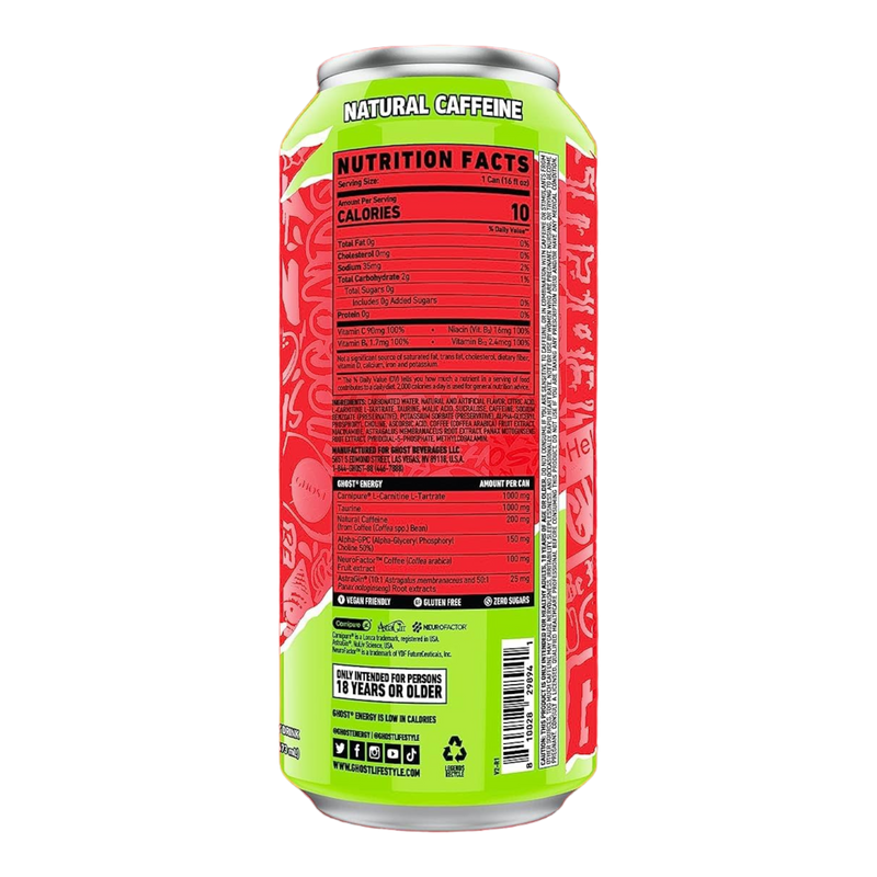 Ghost Energy Cherry Limeade - 16fl.oz (473ml)