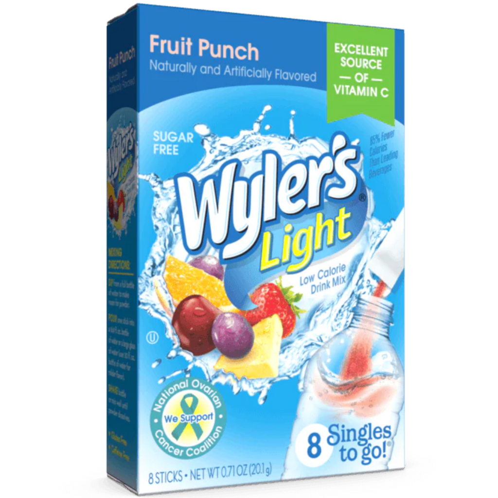Wyler's Light Singles To Go Fruit Punch Sugar Free - 8 Pack - 0.71oz (20.1g)