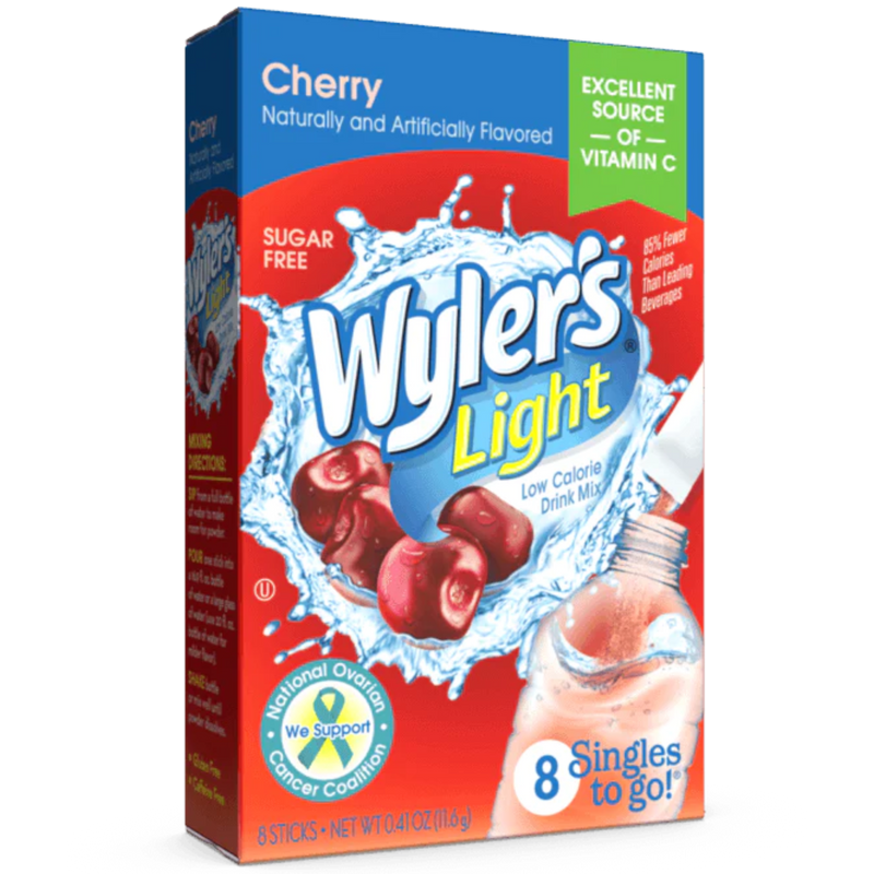 Wyler's Light Singles To Go Cherry Sugar Free - 8 Pack - 0.41oz (11.6g)