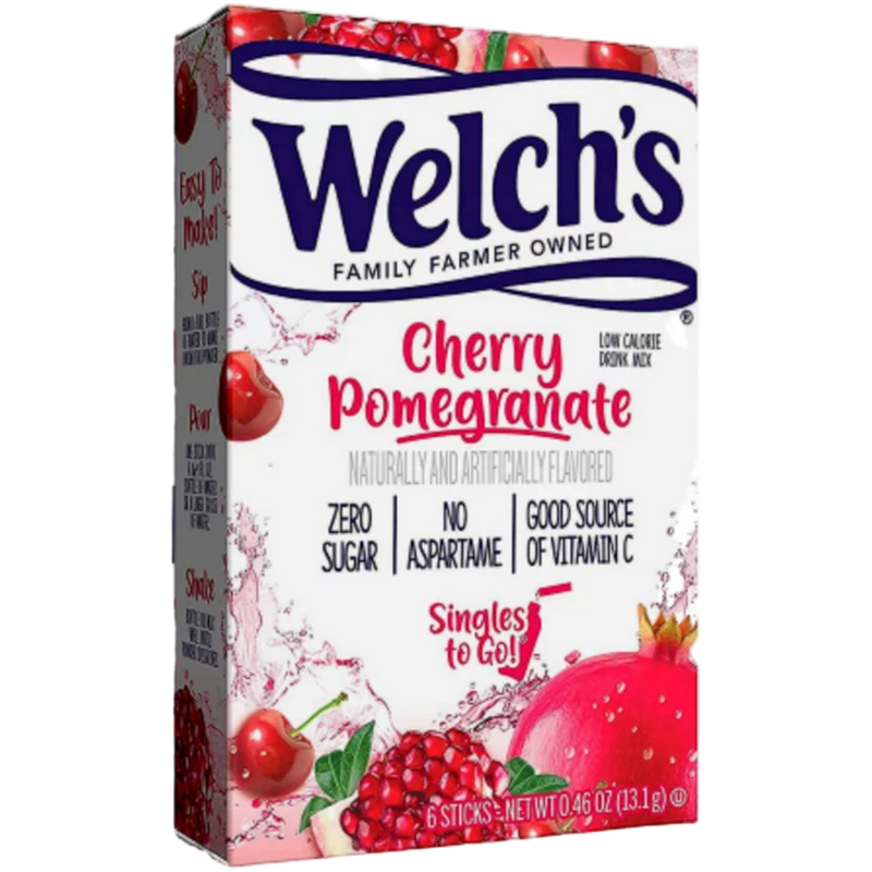 Welch's Cherry Pomegranate Zero Sugar Singles to Go Drink Mix 6 Pack - 0.46oz (13.1g)