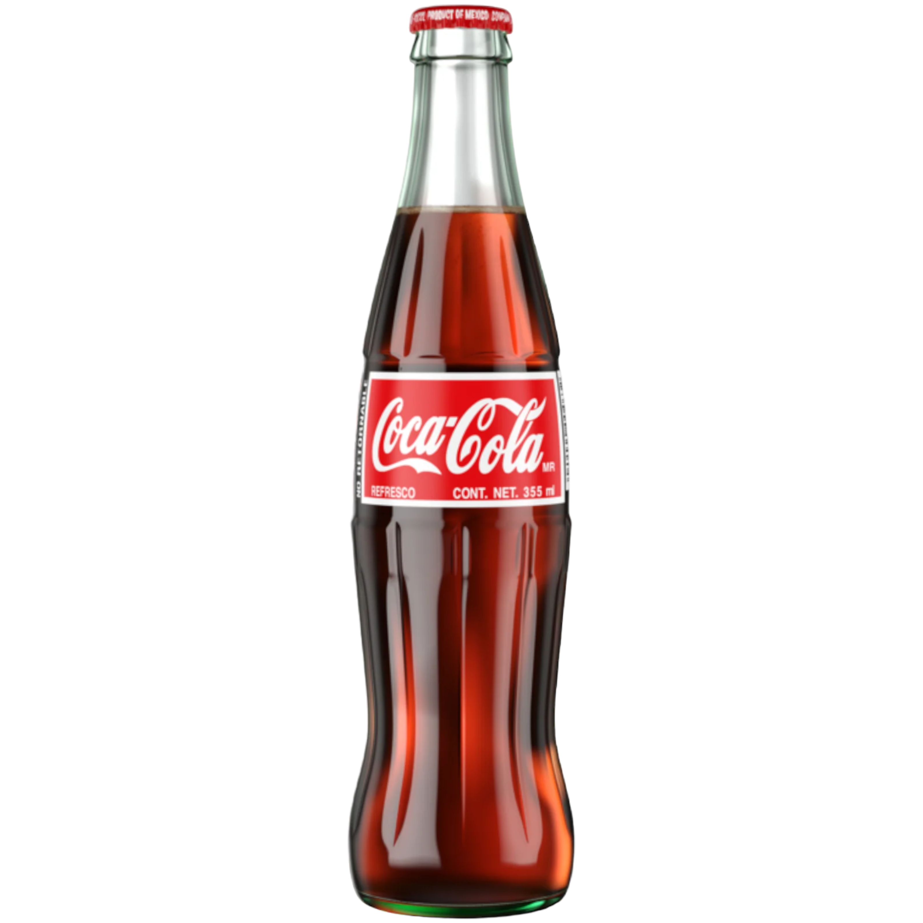 Mexican Coca-Cola Retro Glass Bottle - 12fl.oz (355ml)