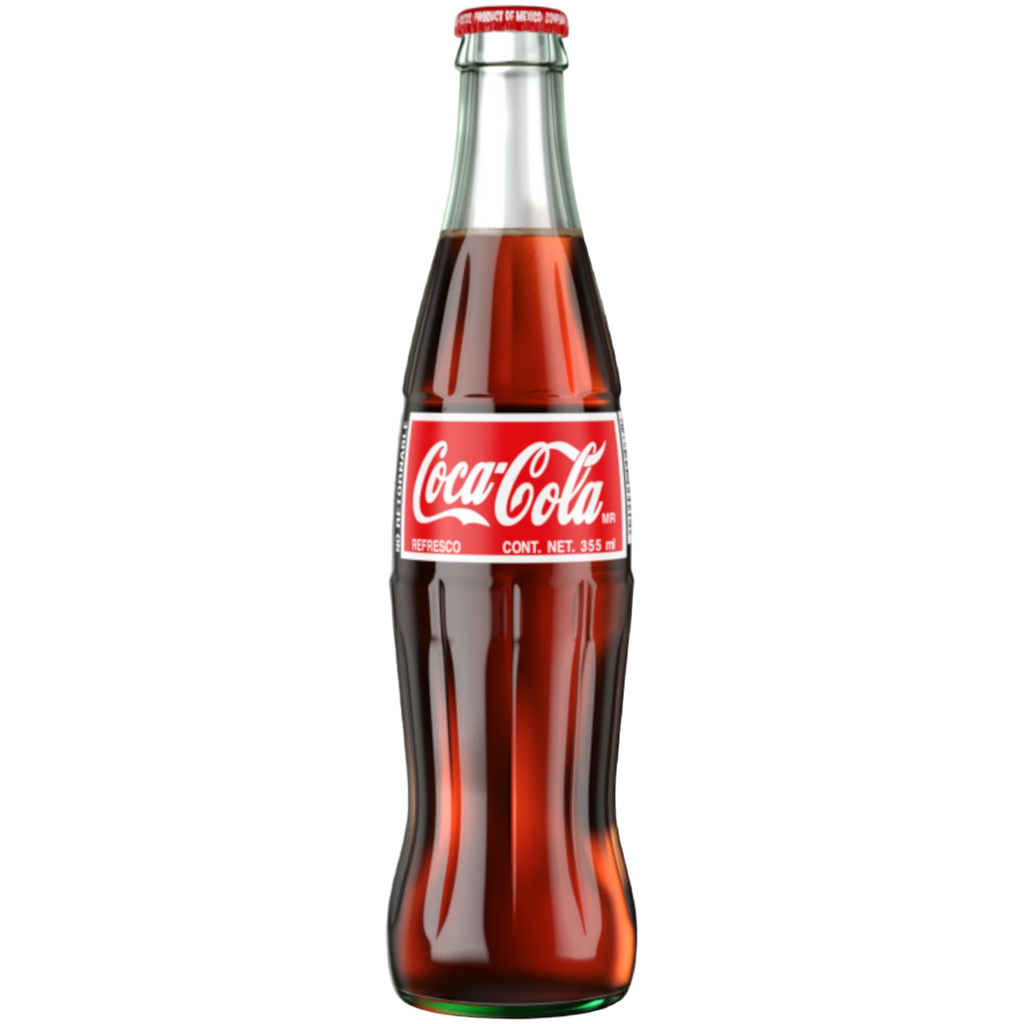 Mexican Coca-Cola Retro Glass Bottle - 12fl.oz (355ml)
