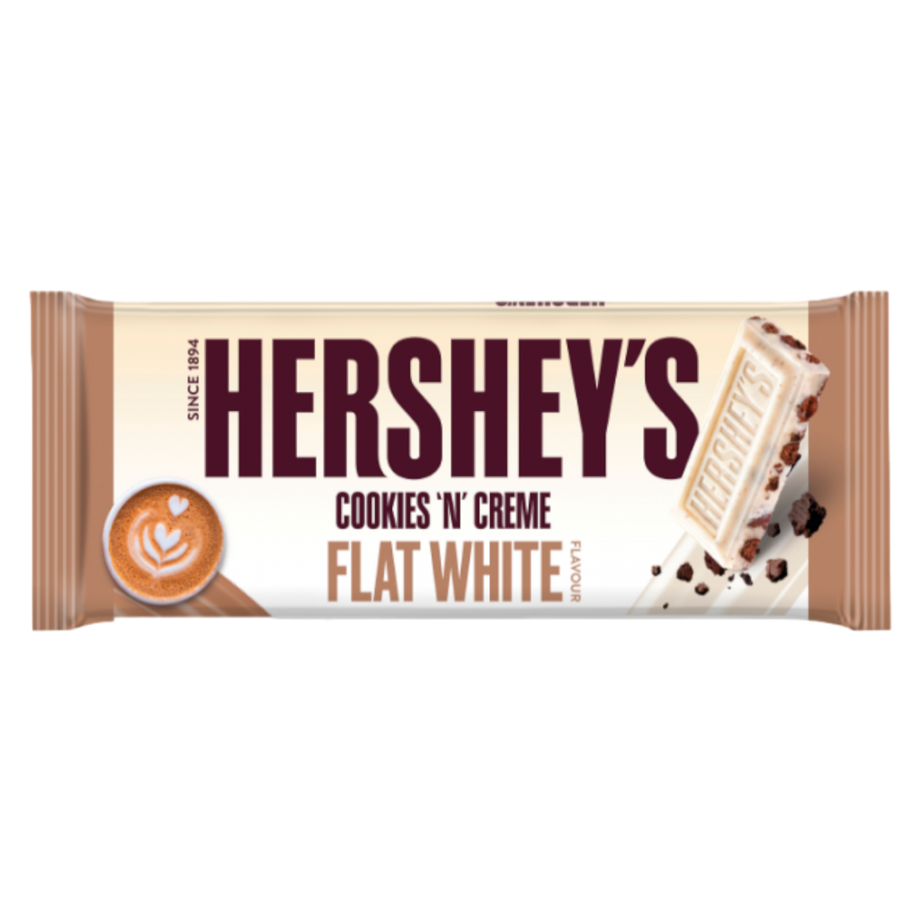 Hershey's Cookies n Crème Flat White Bar King Size - 3.2oz (90g)