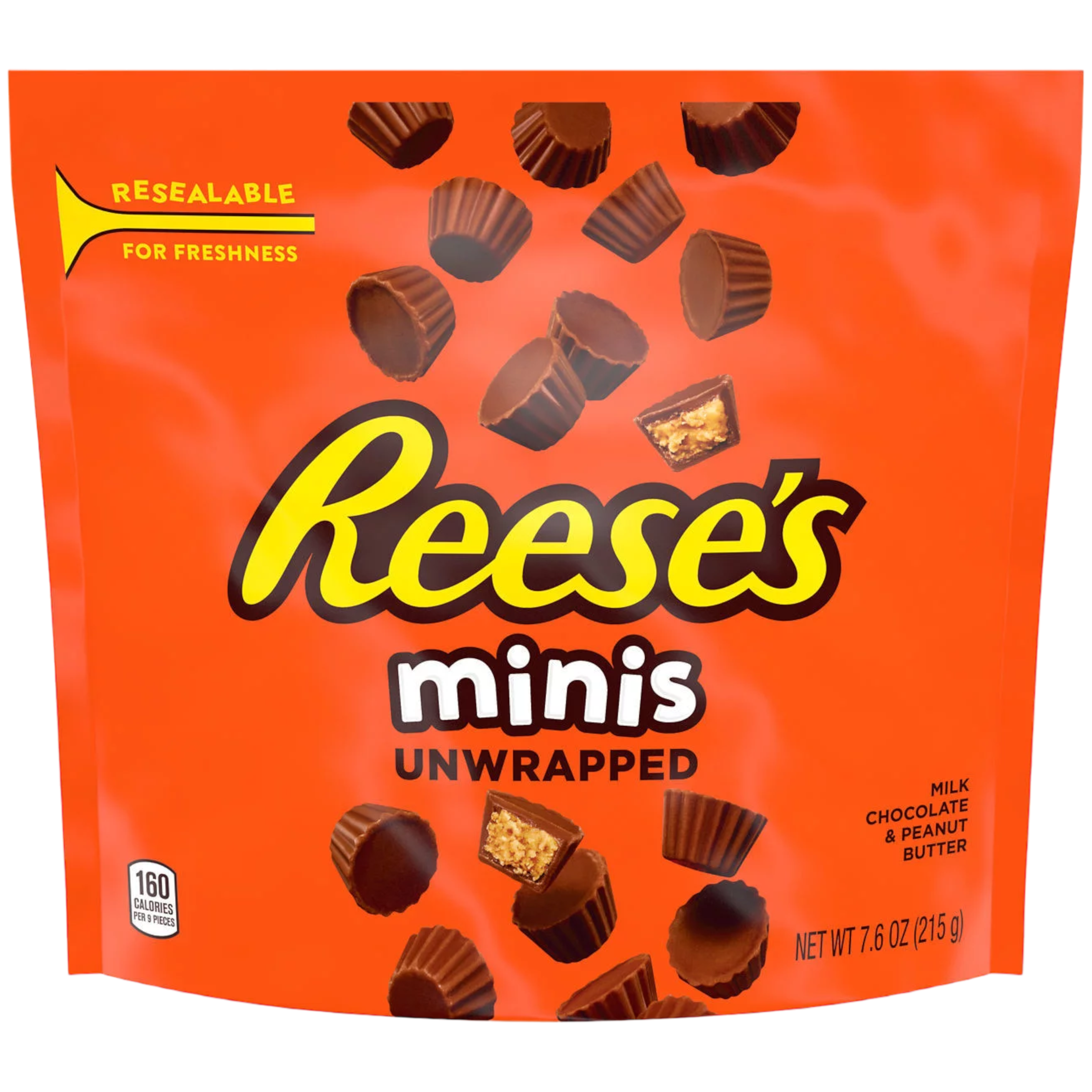 Reese's Peanut Butter Cup Minis Unwrapped BIG BAG - 7.6oz (215g)