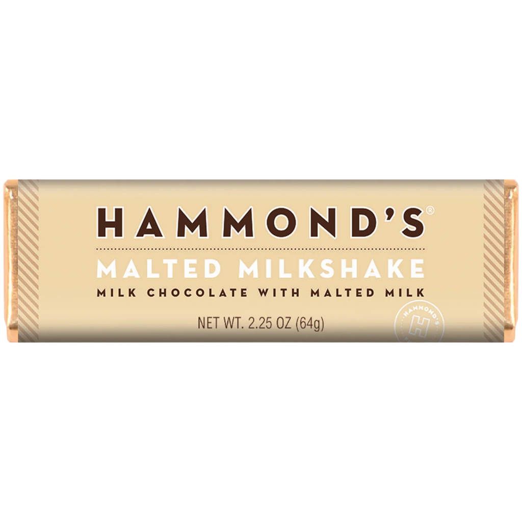 Hammond's Malted Milkshake Milk Chocolate Bar - 2.25oz (64g)