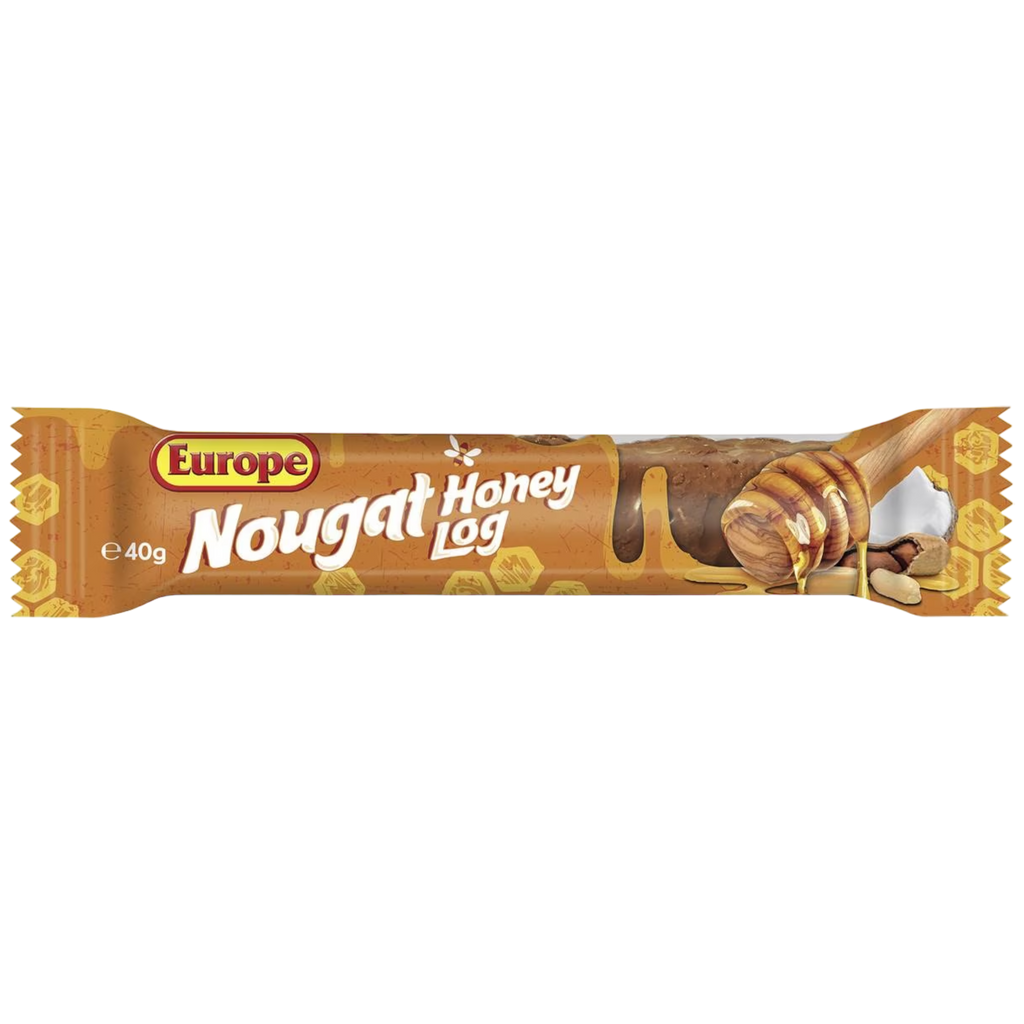 Europe Nougat Honey Log Chocolate Bar (Australia) - 1.4oz (40g)