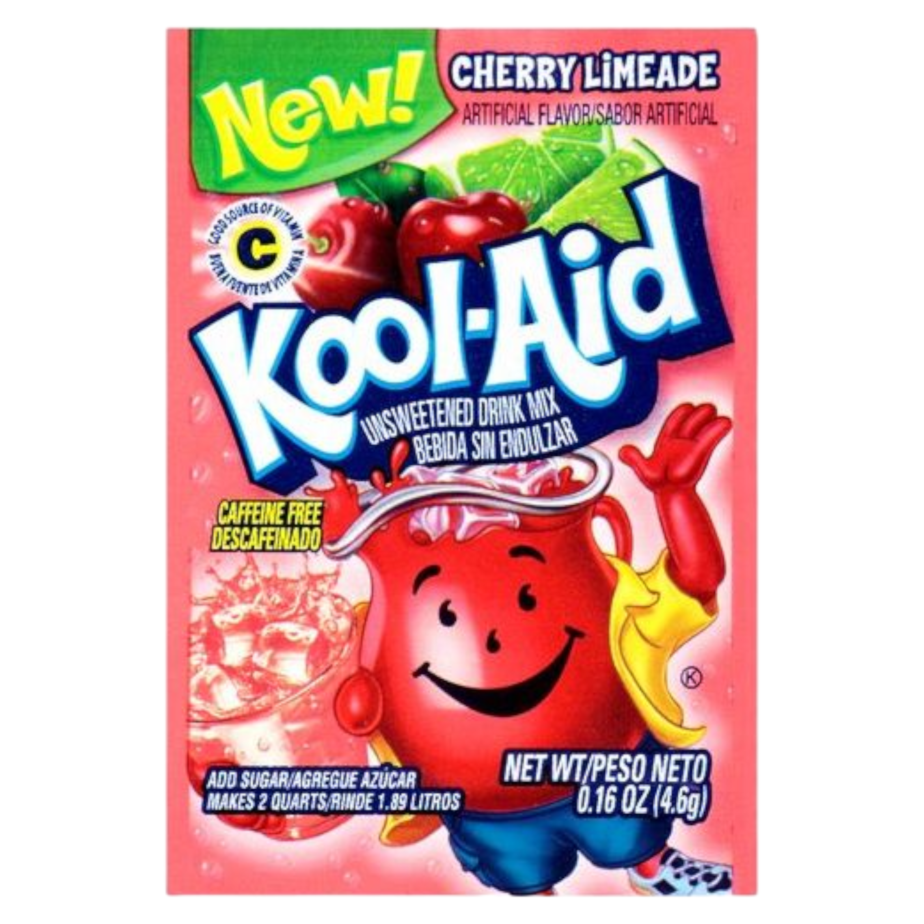 Kool Aid Cherry Limeade Unsweetened Drink Mix Sachet - 0.16oz (4.6g)