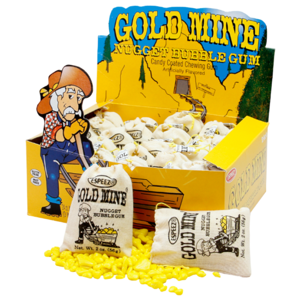 Espeez Gold Mine Nugget Bubble Gum - 2oz (56g)