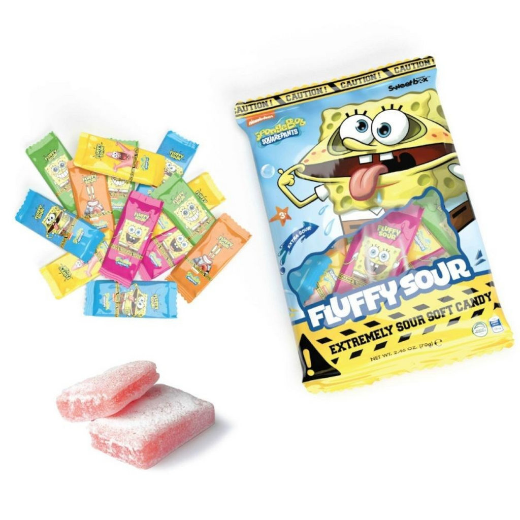 SpongeBob SquarePants Fluffy Sour Candy (UAE) - 2.4oz (70g)