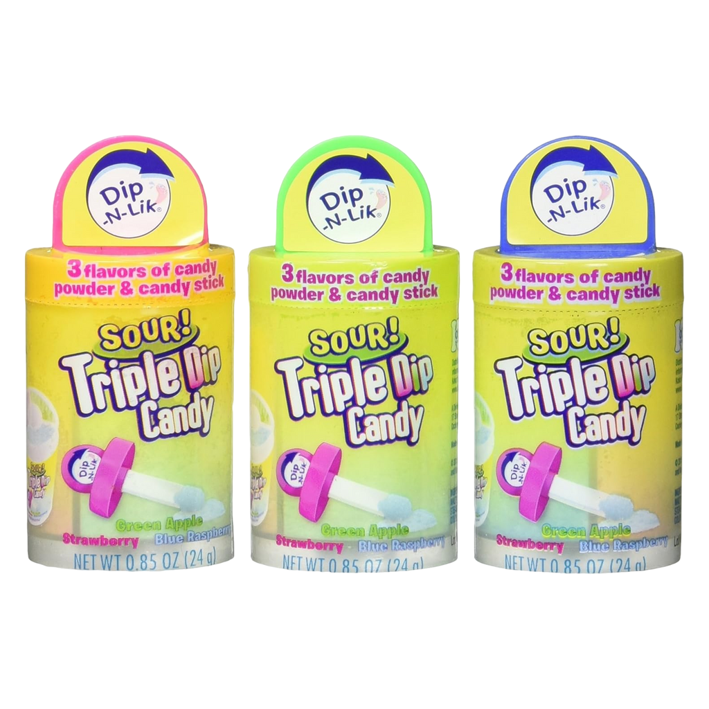 Dip-N-Lik Triple Dip Candy Sour - 0.84oz (24g)