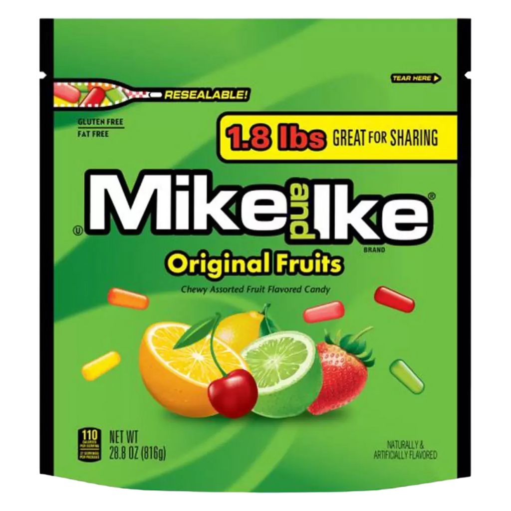 Mike And Ike Original Fruits Large Share Bag - 28.7oz (816g)
