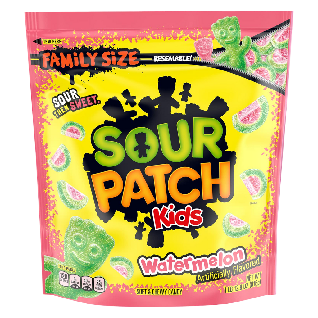 Sour Patch Kids Watermelon Family Size Pouch - 1.9lbs (816g)