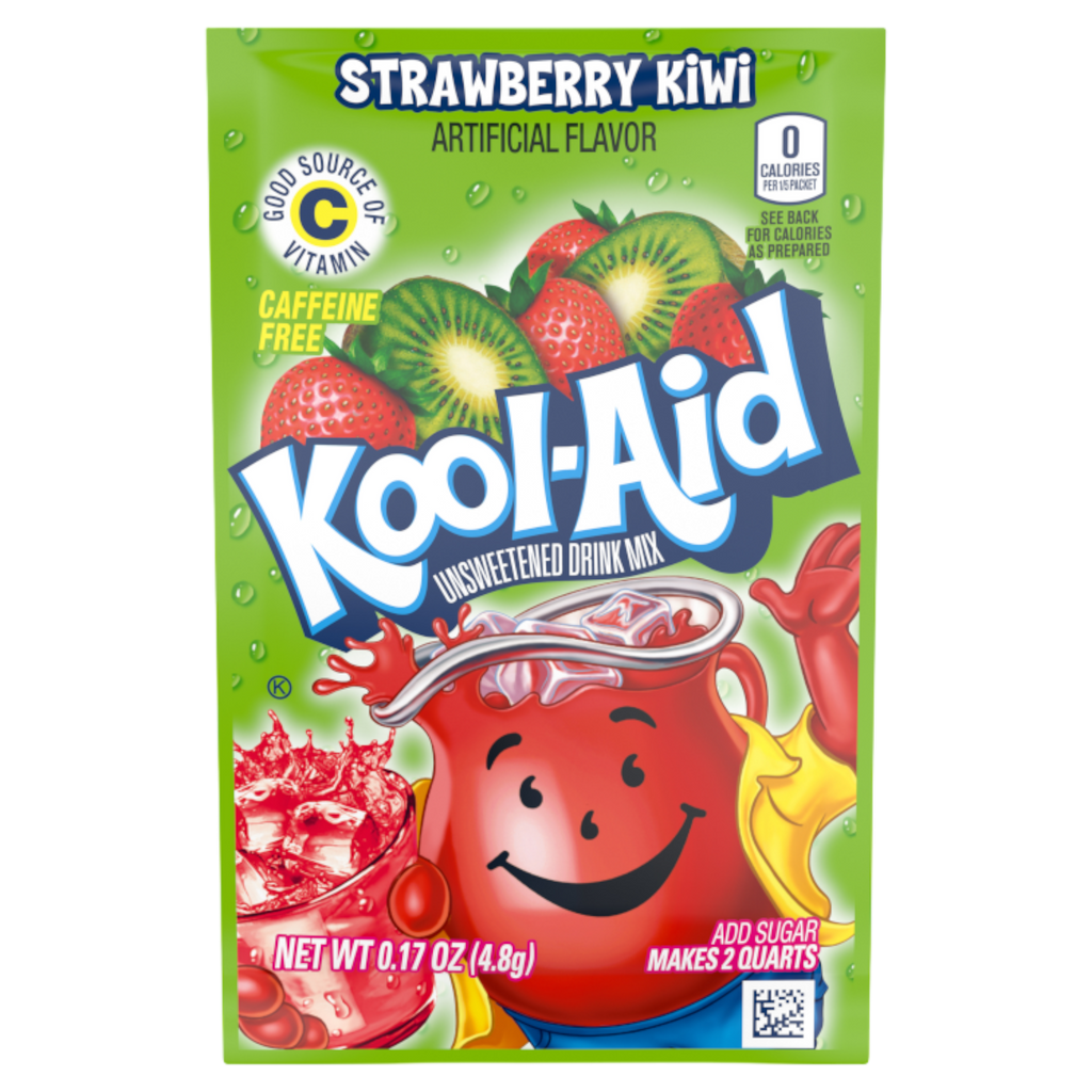 Kool Aid Strawberry Kiwi Unsweetened Drink Mix Sachet - 0.17oz (4.8g)